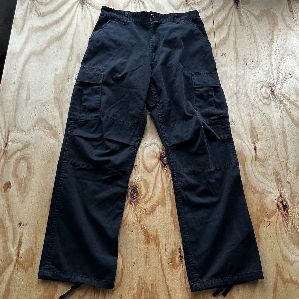 Rothco Military BDU Black Cargo Pants - Medium